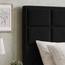 Ver imagem 2 de Cabeceira para Cama Solteiro Estofada ,088 ,Mts Alice Vilajo: Suede Preto