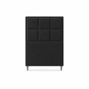 Ver imagem 3 de Cabeceira para Cama Solteiro Estofada ,088 ,Mts Alice Vilajo: Suede Preto