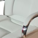 Ver imagem 3 de Kit 10 Cadeiras de Escritório Presidente em Corino Base Cromada Euro