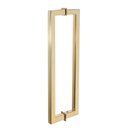 Ver imagem 2 de Puxador Duplo para Box Banheiro de 30cm em Aço Inox Dourado Brilhante Linha Larissa Stainless