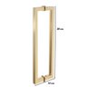 Puxador Duplo para Box Banheiro de 30cm em Aço Inox Dourado Brilhante Linha Larissa Stainless - 6