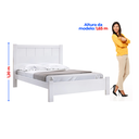 Ver imagem 3 de Cama Casal 153x118x200cm 100% MDF Premium Branco