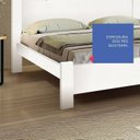 Ver imagem 4 de Cama Casal 153x118x200cm 100% MDF Premium Branco