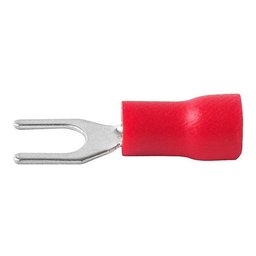Terminal Forquilha Garfo Pré Isolado Vermelho 1,5mm - 500un - 5
