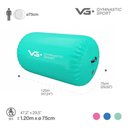 Ver imagem 2 de Rolo Inflável para Ginástica 120cm Roller Yoga com Bomba Elétrica 220v Vg Plus Verde