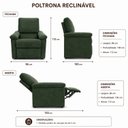 Ver imagem 3 de Poltrona Reclinável do Papai Conforto Yescasa