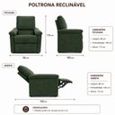 Ver imagem 3 de Poltrona Reclinável do Papai Conforto Yescasa