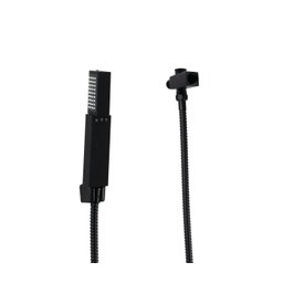 Chuveirinho de Mão Abs Preto Fosco 3 Jatos com Mangueira 180 Cm e Desviador - 3
