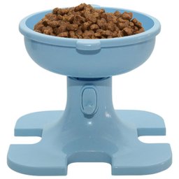 Tijela de Raçao Comedouro Ergonomico Gato Cachorro Cao Pet Comida Agua Altura Ajustavel Antiderrapan - 2