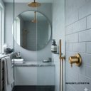 Ver imagem 2 de Acabamento para Registro em Metal Minimal Classic Dourado Matte Meber Metais