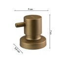Ver imagem 3 de Acabamento para Registro em Metal Minimal Classic Dourado Matte Meber Metais