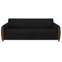 Ver imagem 6 de Conjunto Sofá 3 Lugares 223cm e Poltrona 98cm Amaranto M22 Veludo Preto - Mpozenato