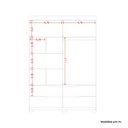 Ver imagem 6 de Guarda Roupa Infantil 4 Portas 4 Gavetas Circus