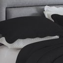 Ver imagem 2 de Cobre Leito Queen 3 Peças 2,40m X 2,60m - Colcha Bouti Queen Luxo Decorativa Preto