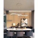 Ver imagem 4 de Lustre Arco Infitino 3 em 1 Led Pendente Perfil Iluminaçao Luxo Sala Recepçao Hall de Entrada Restau