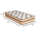 Ver imagem 2 de Colchão Solteiro Ortopédico Extra Firme com Eps Suporta 140kg por Pessoa Alto 28cm Certificado Inmet