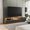 Ver imagem 2 de Rack para Tv 75 Polegadas com Iluminação Led Ravenna Sala de Estar