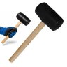 Martelo Marreta Borracha Cabo Madeira Piso Chao Ceramica Casa Montagem Manunteçao Moveis Mercenaria - 3