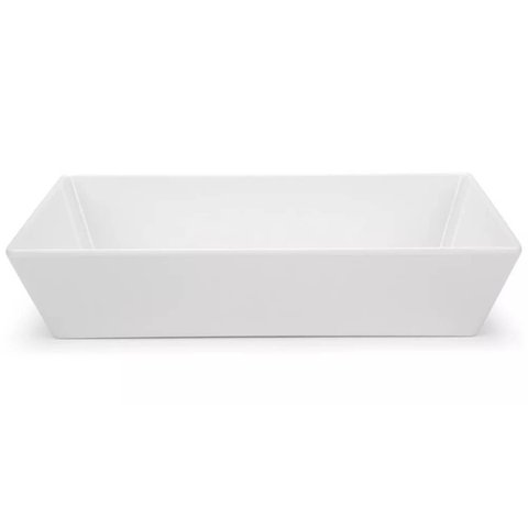 Travessa Retangular 3l Branca Grande para Servir a Mesa Salada Sobremesa Risoto