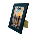 Ver imagem 2 de Kit 4 Porta Retrato 10x15 A6 Apoio Decorativo Moldura Acetato Foto Decor:preto