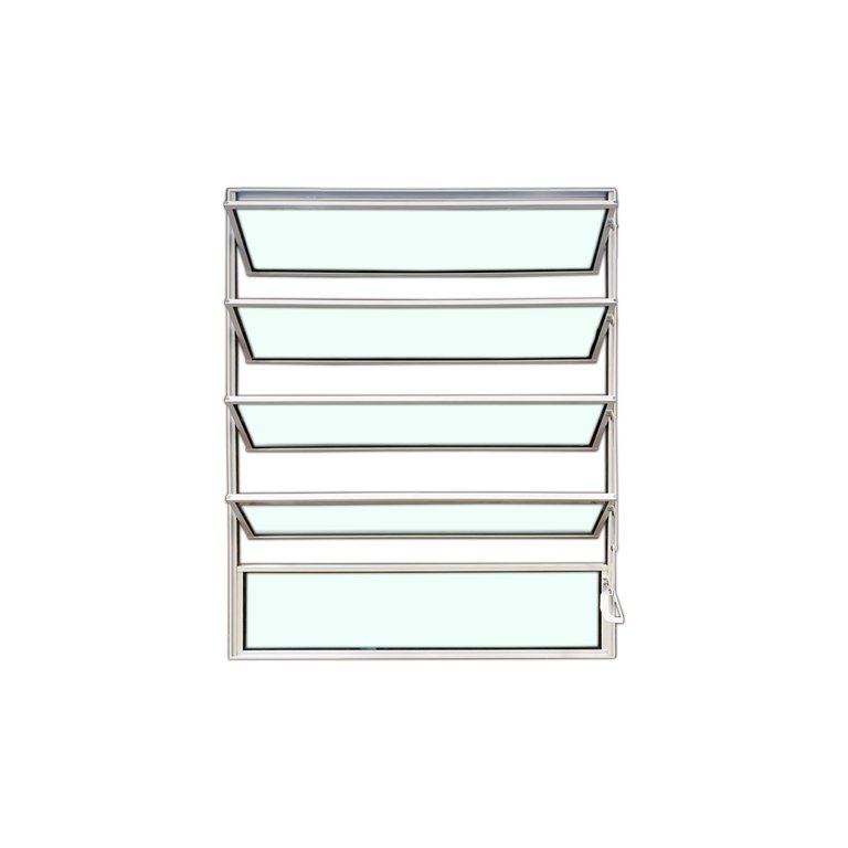 Vitro Basculante 100x80 Alumínio Branco