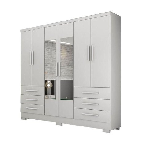 Guarda Roupa Solteiro - Berlim- Branco - Horizonte