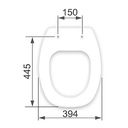 Ver imagem 3 de Assento Mdf para Linha Incepa Thema Laqueado Cinza Claro/cinza Platina Bigua