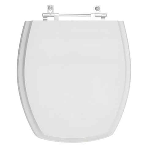 Assento Mdf para Linha Incepa Thema Laqueado Cinza Claro/cinza Platina Bigua