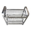 Ver imagem 3 de Kit Escorredor Montado 40 Pratos (2 Bandejas) - 08.12 + Porta Talher Inox - 9702