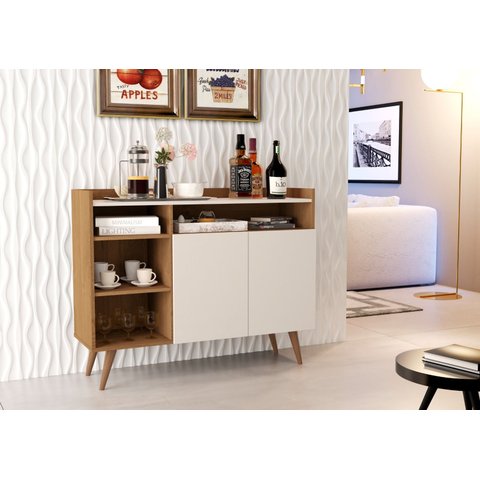 Aparador Balcão Buffet Celta Retro 2 Portas - Rede Móveis