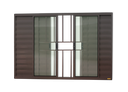 Ver imagem 1 de Veneziana Alumínio Confort 6F.c/Grade 120 x 200 V.Liso Marrom Corten Brimak