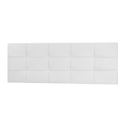 Kit Painel e Calçadeira Baú Queen 1,60m Roma Corano Branco - Pallazio - 3