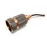 Pendente Luminaria Lustre Luxo Detalhado de Aluminio Bronze Ver Base E27 1m - 2