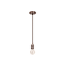 Pendente Luminaria Lustre Luxo Detalhado de Aluminio Bronze Ver Base E27 1m - 1