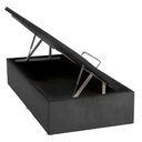 Ver imagem 1 de Base Baú Physical Camurça Cinza para Solteiro 88x188x39cm - 1051612179 - Ortobom Base Baú Phy Camurç