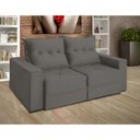 Ver imagem 2 de Sofá Retrátil Reclinável 2 Lugares Viena Evidence Suede Cinza