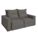 Ver imagem 3 de Sofá Retrátil Reclinável 2 Lugares Viena Evidence Suede Cinza