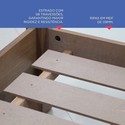 Cama Casal Premium 100% Mdf - 6