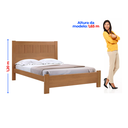 Ver imagem 4 de Cama Casal Premium 100% MDF Marrom/Cinamomo