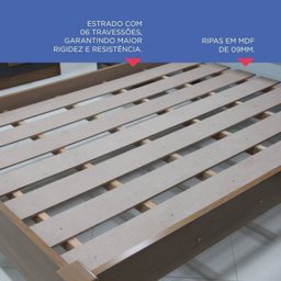 Cama Casal Premium 100% Mdf - 9