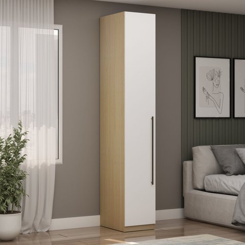 Guarda Roupa Modulado 1 Porta com Prateleiras 100% Mdf Infinity
