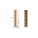 Ver imagem 4 de Guarda Roupa Modulado 1 Porta com Prateleiras 100% Mdf Infinity