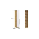 Ver imagem 6 de Guarda Roupa Modulado 1 Porta com Prateleiras 100% MDF Infinity Bege/Savana/Branco