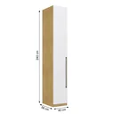 Ver imagem 3 de Guarda Roupa Modulado 1 Porta com Prateleiras 100% MDF Infinity Bege/Savana/Branco