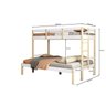 Beliche Juvenil Casal Family Soft Madeira e Mdf Casatema - 3