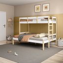 Ver imagem 4 de Beliche Juvenil Casal Family Soft Madeira e MDF Casatema MadeiraOriginals Branco/Marrom