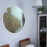 Espelho Decorativo Redondo Estilo Minimalista 70 Cm - Branco - 3