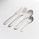 Ver imagem 1 de Jogo de Talheres Inox 4 Peças – Faqueiro Elegante para Mesa Posta Jogo Talheres Lyor