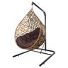 Cadeira Balanço Ninho Suspenso Gota Tramado com Suporte e Almofada Impermeável Acesse Móveis - 2