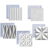 Formas de Gesso 3d Cimento Molde Plástico Abs Placa Parede - 1